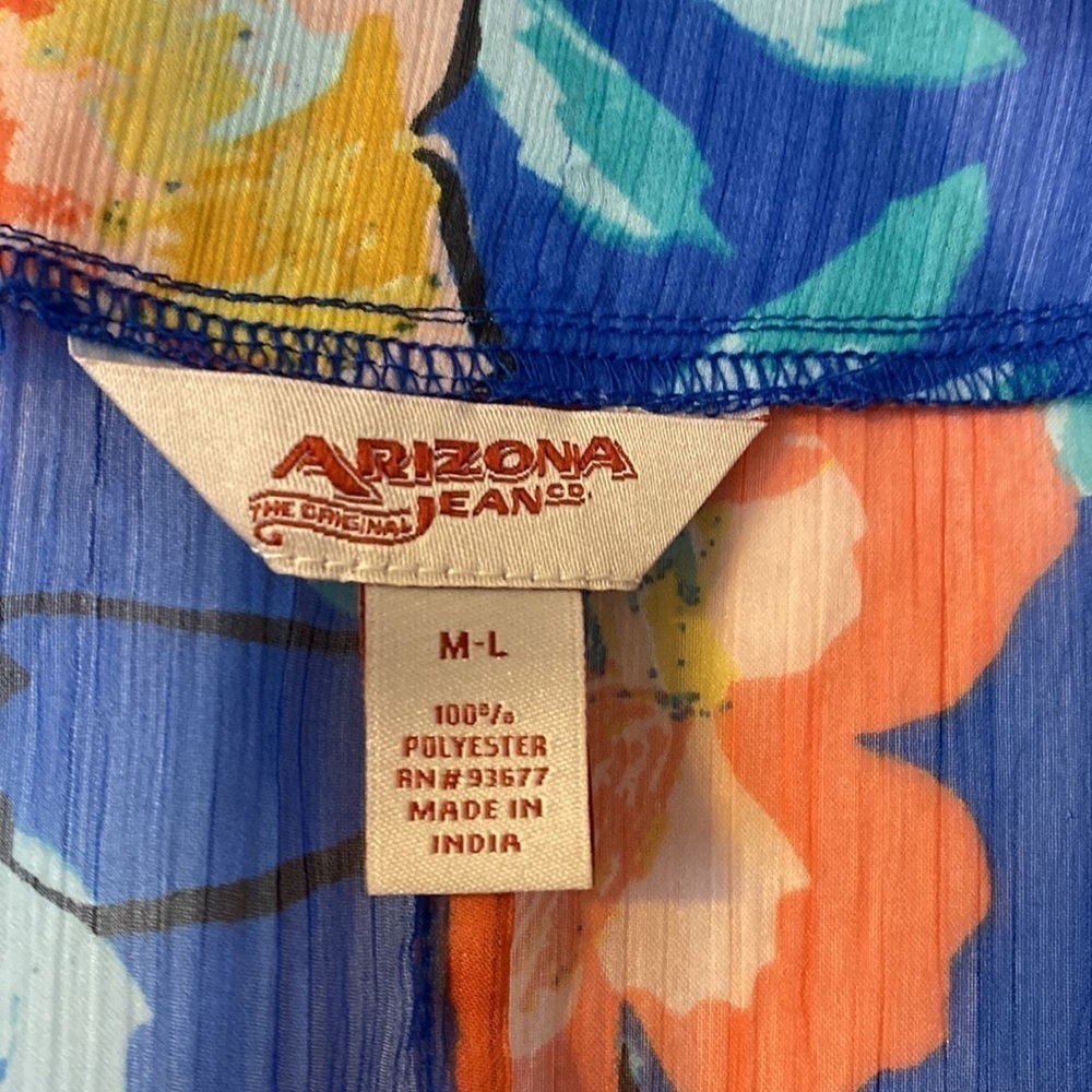𝅺arizona Jean Co. women’s cardigan/cover up; size M/L - Picture 4 of 5